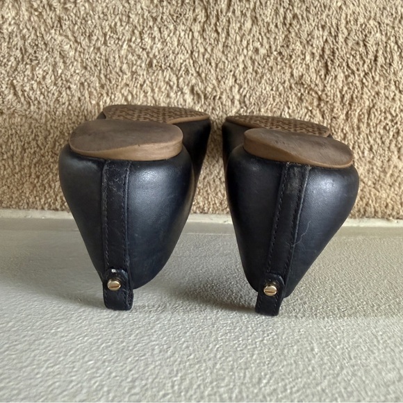 Tory Burch Miller Black Leather Flats - Picture 3 of 8